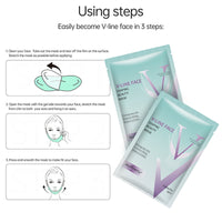 5 Pcs/Box V-line Face Slimming Mask Double Chin Puffy Lifting Firming Bandage Masks Moisturizing Gel V Shape Face Skin Care Mask