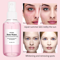 Rose Water For Face Facial Toner Organic Rose Petals Essence Moisturizing Serum Refresh Elastic Shrink Pores Skin Care