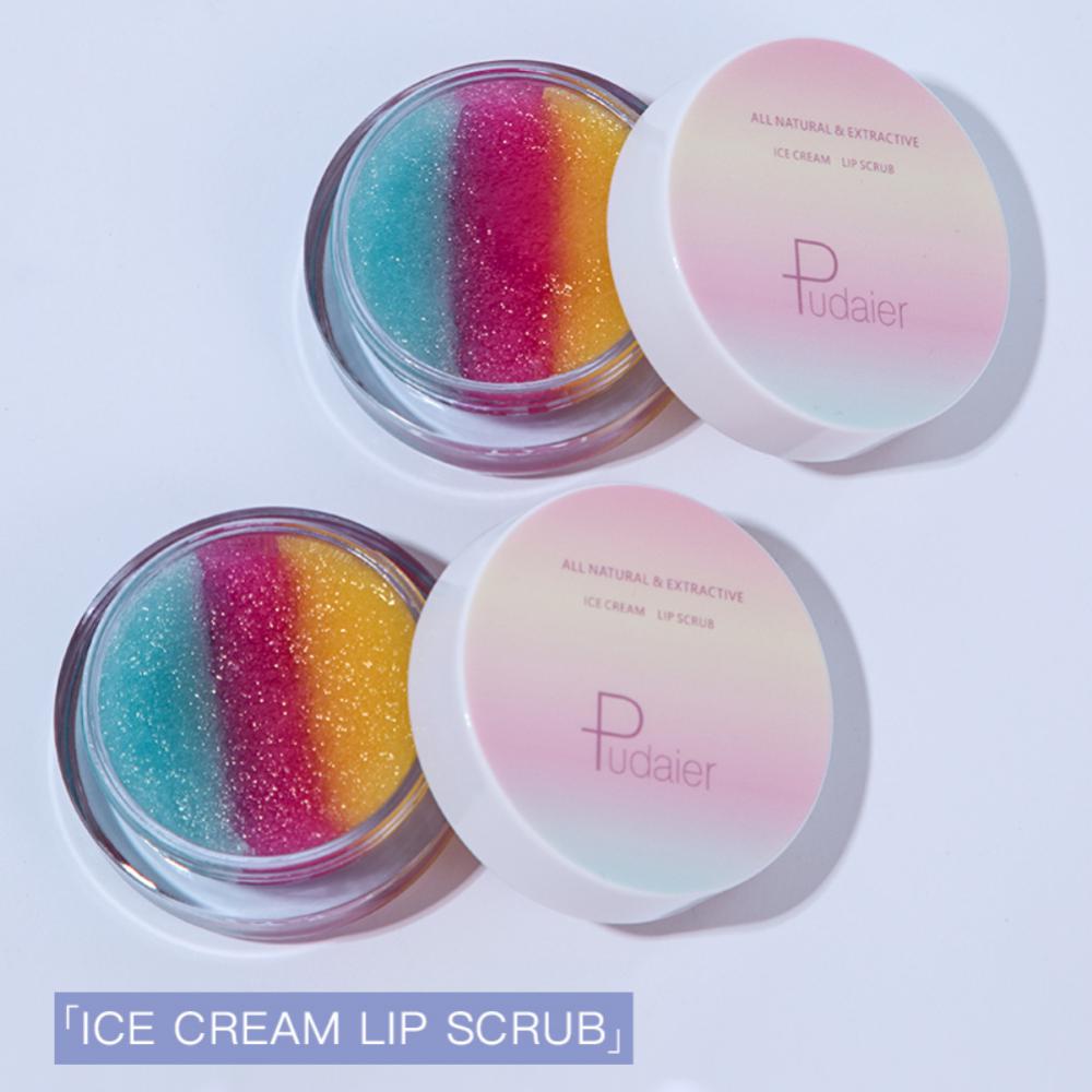 Natural Gel Lip Scrub Cream Lip Plumper Moisture Lip Balm Exfoliating Anti-Ageing Nourish Repair Fine Lines Lips Care Cosmetic