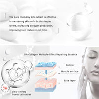 Silk Collagen Face Serum  Tightening Pores Repairing Anti Aging Whitening Repair Shrink Pore Lift Firm Skin Care