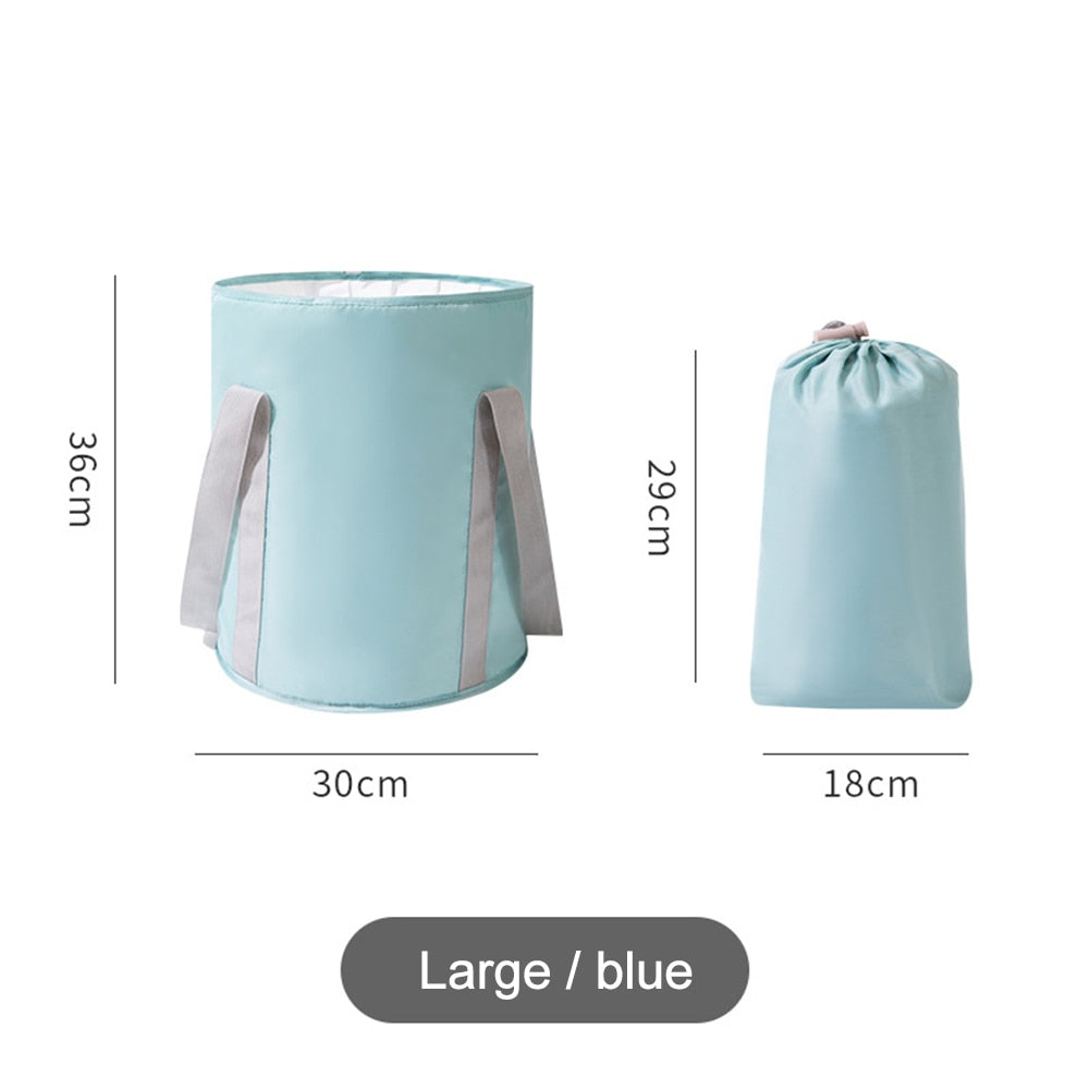 Foldable Foot Tub Portable Bath Bag Wash Basin Water Bucket Large Capacity Bath Feet Spa Massage Washing Tub For Outdoor Travel