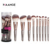 MAANGE 7/9/15pcs Makeup Brush Set+5pcs Mini Sponge Cosmetics for Face Natural Synthetic Hair Professional Beauty Makeup Tools