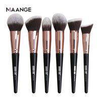 Pro 12/18/20 PCS Makeup Brushes Set with Bag +1Pcs Sponge Beauty Powder Foundation Eyeshadow Make Up Brush Synthetic Wool