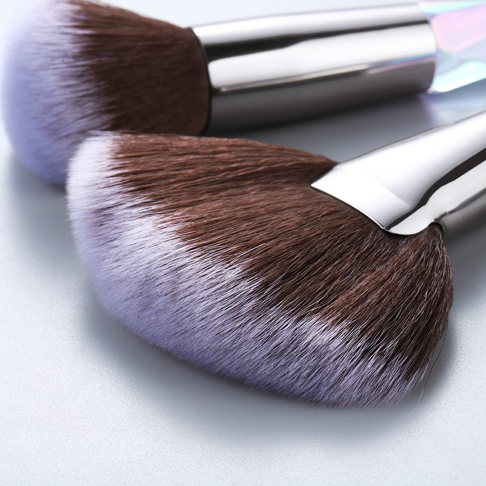 FLD 1 Piece Crystal Makeup Brush Soft Fan Brush Kabuki Brush High Quality Makeup Tool Face Cosmetic