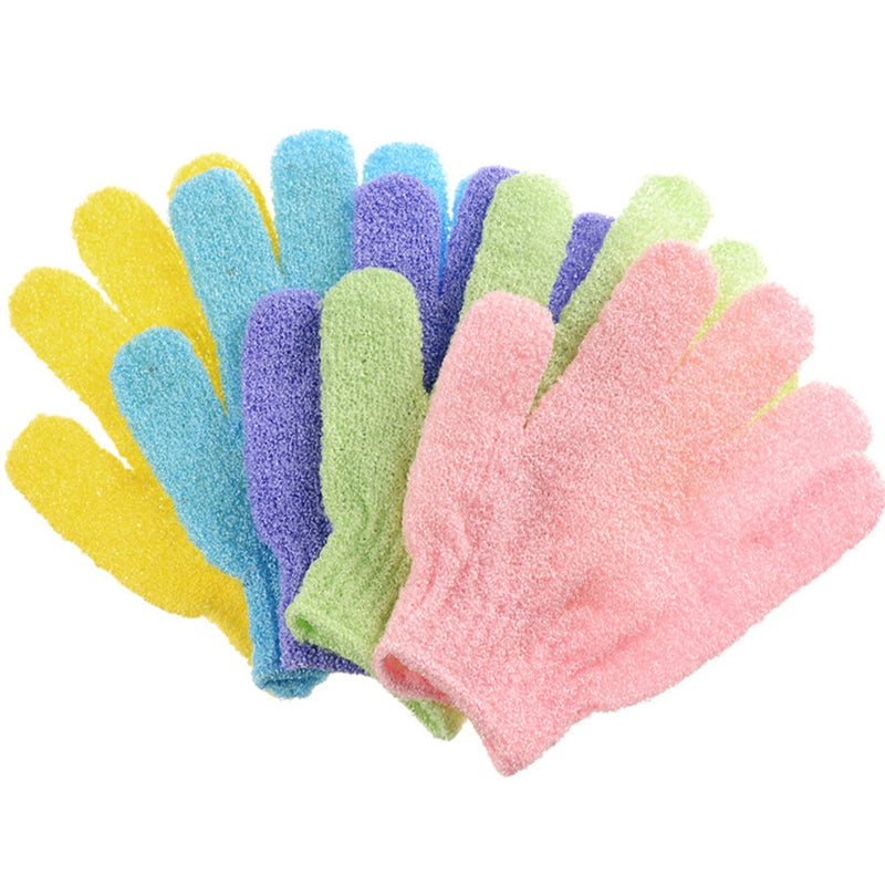 10pcs Bathing Body Scrub Gloves Collocation Shower Gel Soap Bath Cream Body Wash Deep Cleaning of Dirt Dead Skin 19*13cm