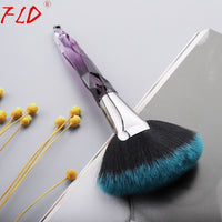 FLD 1 Piece Crystal Makeup Brush Soft Fan Brush Kabuki Brush High Quality Makeup Tool Face Cosmetic