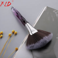 FLD 1 Piece Crystal Makeup Brush Soft Fan Brush Kabuki Brush High Quality Makeup Tool Face Cosmetic