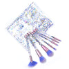 7pcs Diamond Makeup Brushes sets with Bag Crystal Makeup Brush kits Eyeshadow Contour Powder Brush Quicksand Glitter