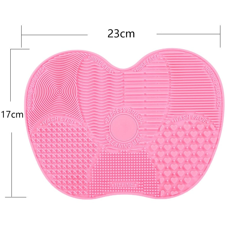 1Pcs Silicone Brush Cleaning Mat Make Up Brush Cleaner Brushes Cleanser Cosmetic Clean Tools For Eyes Face Brushes