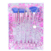 7pcs Diamond Makeup Brushes sets with Bag Crystal Makeup Brush kits Eyeshadow Contour Powder Brush Quicksand Glitter