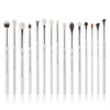 Jessup Eye Makeup Brushes Set 15pcs Precise Eyeshadow Brush Eyebrow EyeLiner Blending Concealer Natural Synthetic Black T177