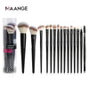 MAANGE 7/9/15pcs Makeup Brush Set+5pcs Mini Sponge Cosmetics for Face Natural Synthetic Hair Professional Beauty Makeup Tools