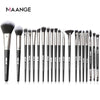 Pro 12/18/20 PCS Makeup Brushes Set with Bag +1Pcs Sponge Beauty Powder Foundation Eyeshadow Make Up Brush Synthetic Wool