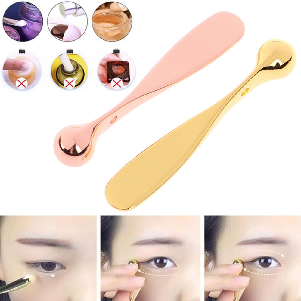 Anti Wrinkle Eye Cream Applicator Mixing Spatulas Preminum Metal Face Mask Spoon Sticks Eye Cream Massage Sticks Beauty Scoop
