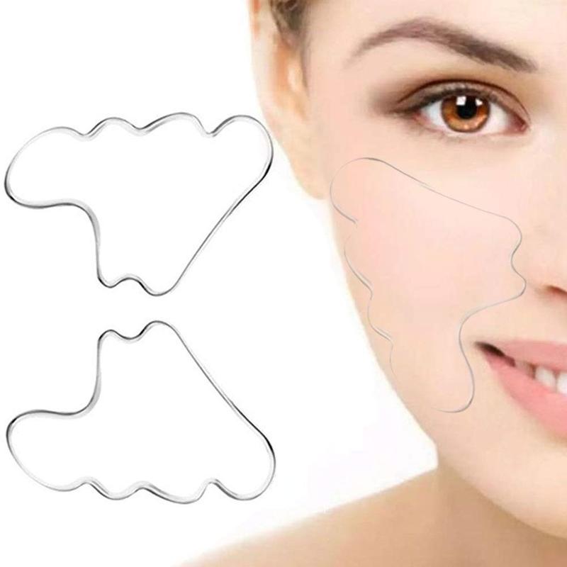 Reusable Silicone Removal Sticker Face Forehead Neck Eye Sticker Pad Anti Aging Skin Lifting Care Pad