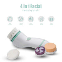 Facial Cleansing Brush, Electric Waterproof Skin Face Body Rotating Cleanser Brush Portable Travel Case Deep Pore Cleansing Tool