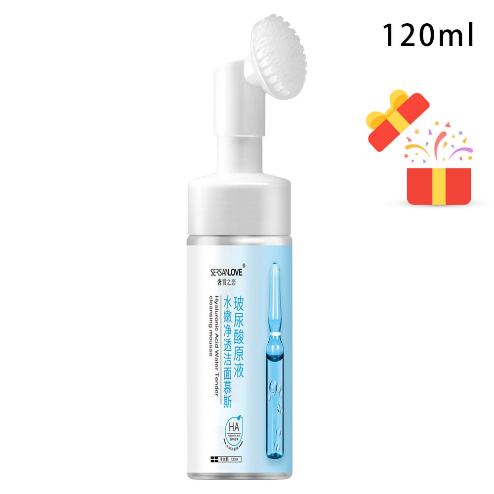 Hyaluronic Acid Amino Acid Gentle Cleansing Mousse Moisturizing Oil Control Unclog Pores Facial Cleanser