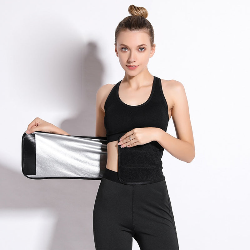 Sauna Sweat Waist Trimmer Belly Belt Wrap Workout Sport Sweat Band Abdominal Trainer Weight Loss Body Shaper Tummy Control  Belt