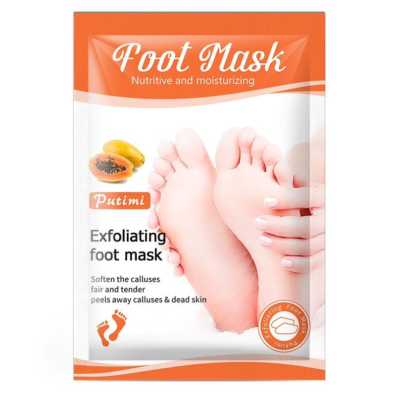 10 Pairs Exfoliating Feet Mask Foot Care Pedicure Socks Foot Masks for Heels Peeling Dead Skin Remover Feet SPA Skin Care