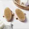 Natural  Bristle Brush Soft Wet Dry Skin Body SPA Brush Bath Massager Home
