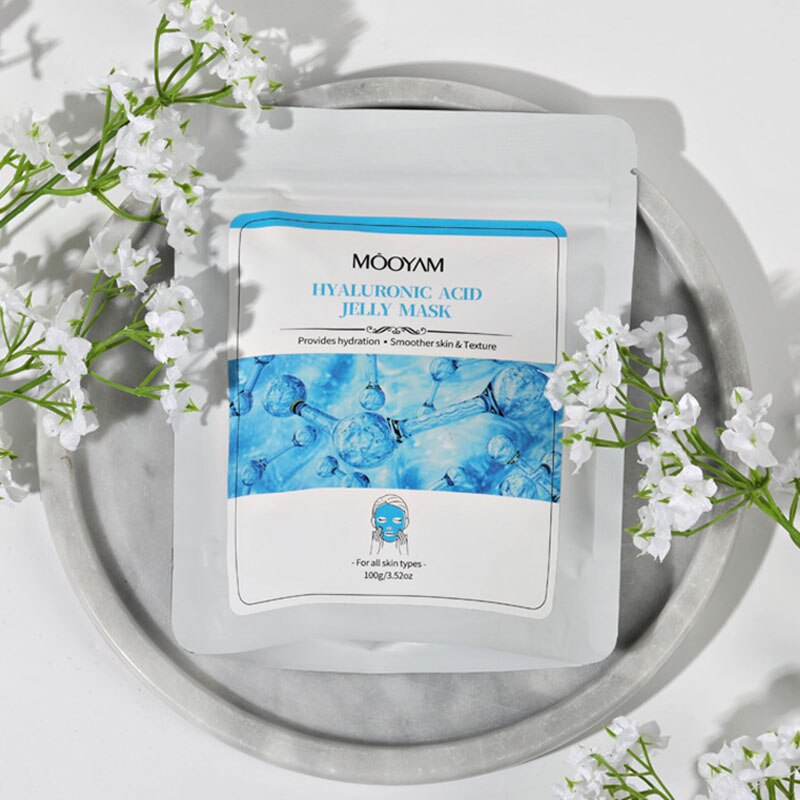 Natural Soft Hydro Jelly Mask Powder Peel Off Rubber Face Masks Facial SPA Whitening Rose Collagen Hyaluronic Acid Skin Care