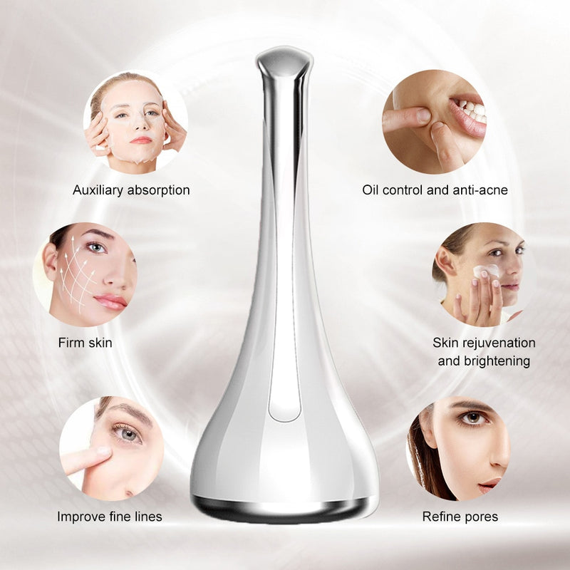 3 In 1 Face Spa Massager Ultrasonic Eye Beauty Devices Microcurrents Facial Lifting Led Face Light Therapy Skin Rejuvenation