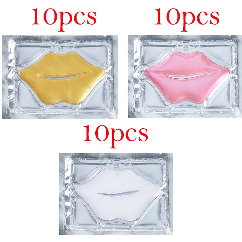 30pcs Crystal Collagen Lip Mask Moisturizing Lip Patches Beauty Lips Plumper Anti-wrinkle Beauty Lips Masks Skin Care Cosmetics