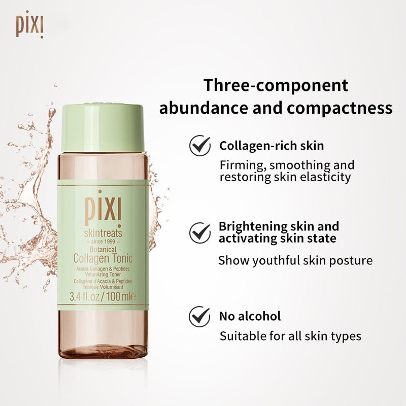 Pixi 5% Glow Glycolic Acid /Retinol/Collagen/Vitamin C/Clarity AHA + BHA Rose/Milk Toner Acne Treatment Oil-control Skin Care