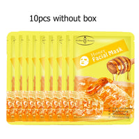 10Pcs/Box Honey Silk Facial Masks Brightening Anti-Aging Moisturizing Repair Oil-control Anti-acne Whitening Skin care Face mask