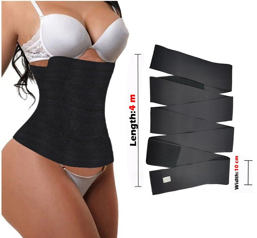 Waist Trainer Bandage Wrap Shaperwear Tummy Belt Stretch Bands Body Shaper Reductive Postpartum Slimming Sheath Woman Flat Belly