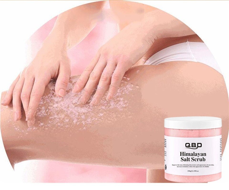 Himalayan Salt Body Scrub Bath Salts Deep Cleansing Gentle Exfoliating Body Scrub Acido Clicolico Exfoliate exfoliating gloves