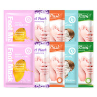 10 Pairs Exfoliating Feet Mask Foot Care Pedicure Socks Foot Masks for Heels Peeling Dead Skin Remover Feet SPA Skin Care