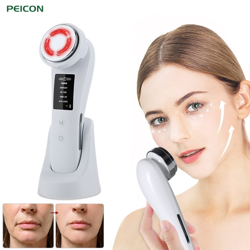 RF Face Lift Devices Electric Skin Rejuvenation Radio Frequency Facial Massager Light Therapy Anti Aging Wrinkle Skin Tightening