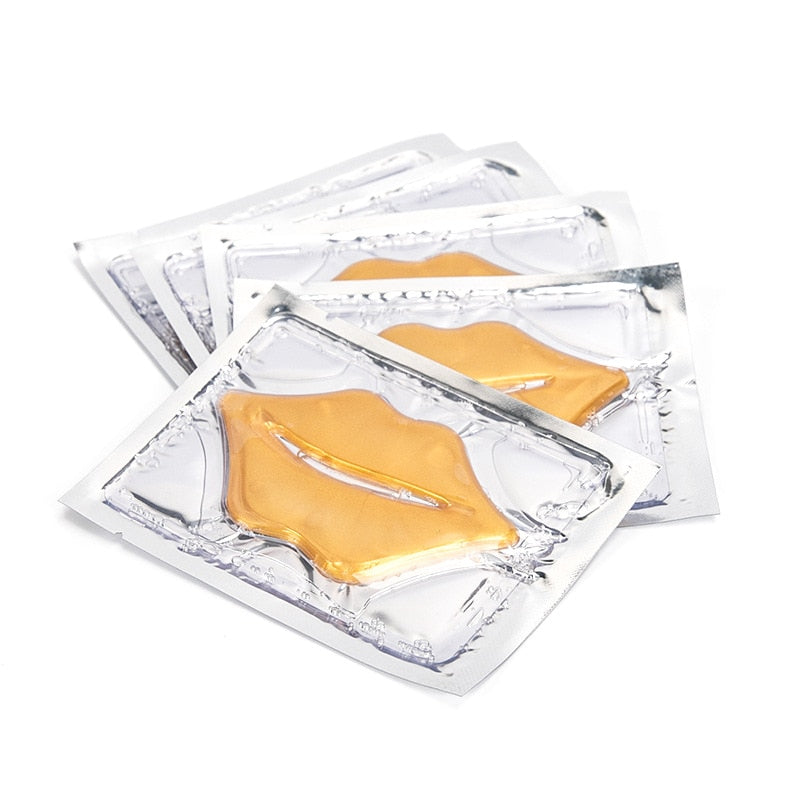 5pcs Crystal Collagen Lip Mask Lips Plumper Pink Lip Patches Moisture Essence Anti-wrinkle Korean Cosmetics Skin Care for Beauty