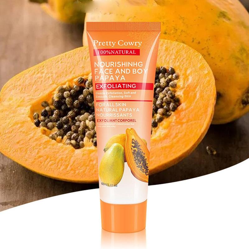 Papayas Essence Peeling Cleanser Natural Exfoliating Whitening Brightening face Scrub Gel Cream